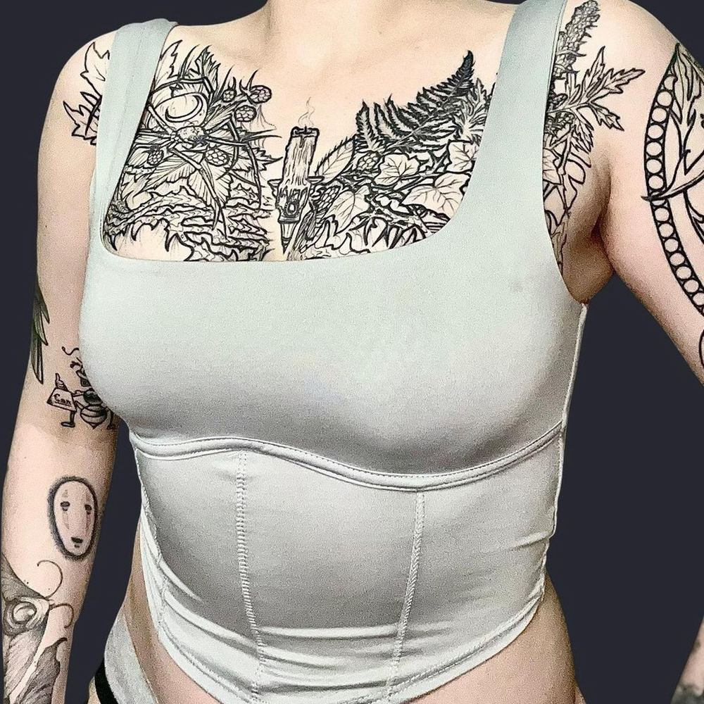 Hand-Dyed Shiny Silver Grey Corset Top